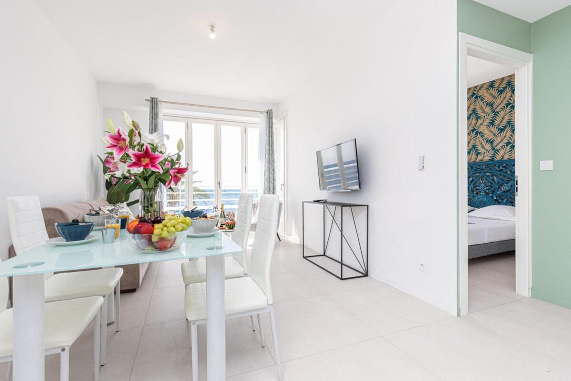 Prom 163 - Promenade 2 Rooms With Terrace Niza Exterior foto